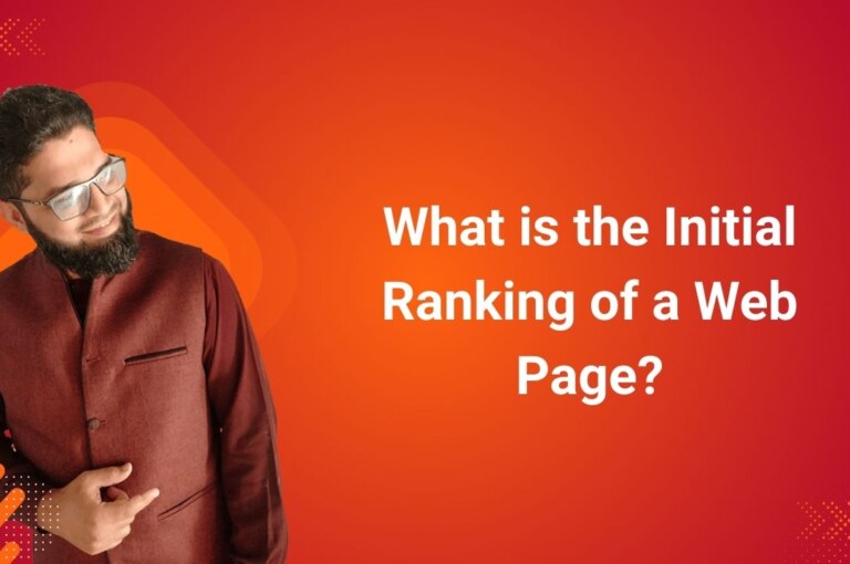 What is the Initial Ranking of a Web Page?