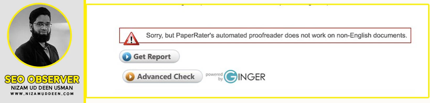 PaperRater Proofreader