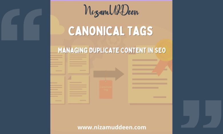 Canonical Tags Managing Duplicate Content in SEO