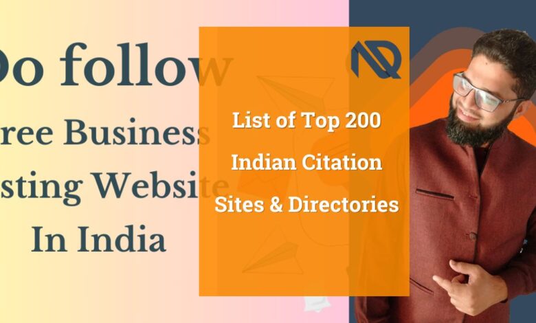 List of Top 200 Indian Citation Sites & Directories