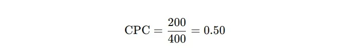 CPC - Example of Formula