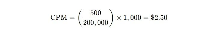 CPM - Example to Calculate