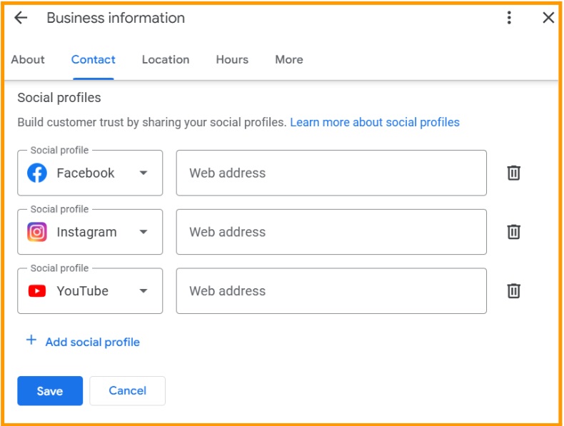 Social Media Profiles