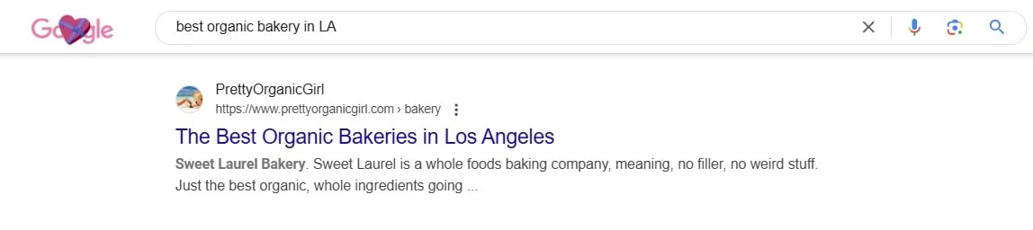 best organic bakery in LA