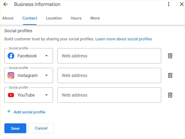 Social Media Profiles